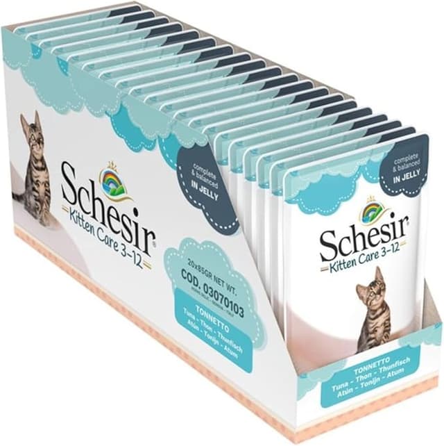 Imagen de Schesir Gatitos, Comida Húmeda Bacoreta en Gelatina 🐱 en OfertitasTOP