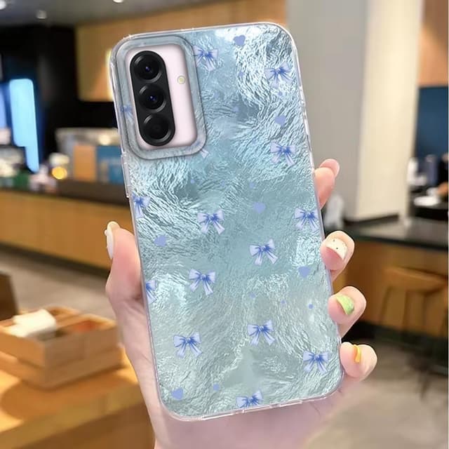 Detalle 2 de Tedyhulle Galaxy A56 5G Hülle mit Glitzer