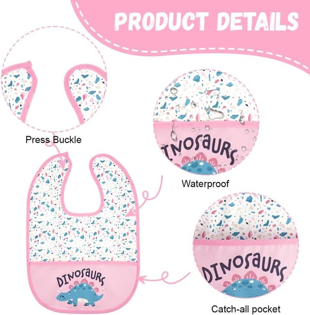 Detalle 1 de Bavoirs bébé Aolso, lot 7 imperméables