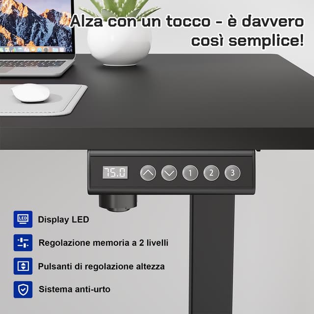 Thumbnail 4 de JUMMICO Standing Desk scrivania elettrica 72-118 cm 📏