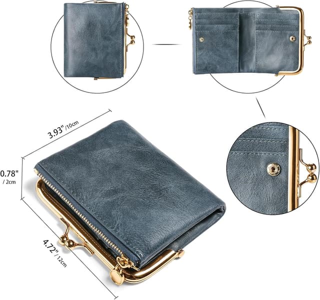 Detalle de FALAN MULE leather RFID wallet 12 x 10cm