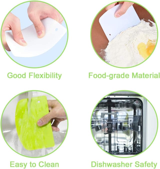 Detalle 2 de Vicloon grattoir à pâte 3 pièces