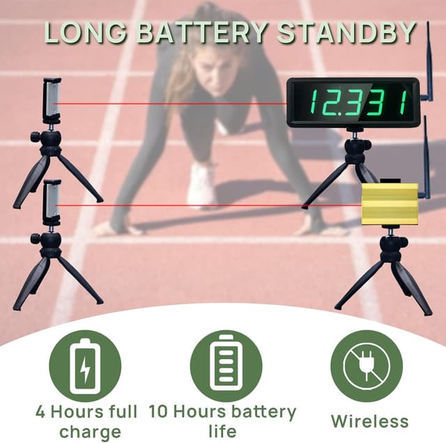 Detalle 2 de Laser-Timer für Sprints mit Akku, YZ