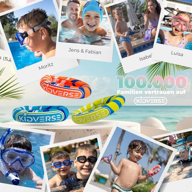 Detalle 2 de KIDVERSE Tauchringe für Kinder ab 6 Jahren – Neopren-Tauchspielzeug mit Sandfüllung