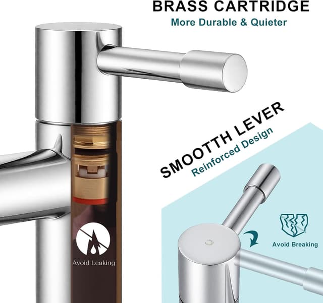 Thumbnail 3 de Wasserrhythm Twin Basin Taps 1/4 Turn