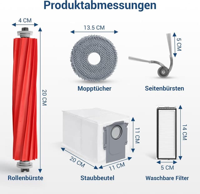 Thumbnail 2 de BUXEBUX 26-tlg Zubehör für Roborock QV 35A/35S