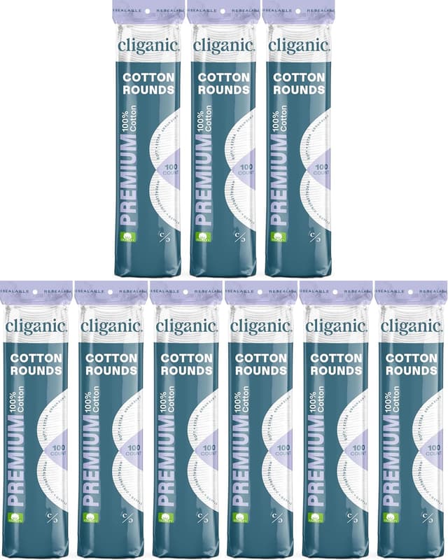 Thumbnail 6 de Cliganic Premium Cotton Rounds 300 Count