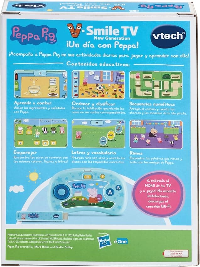 Detalle de VTech V.Smile TV Peppa Pig | Consola educativa 🐷