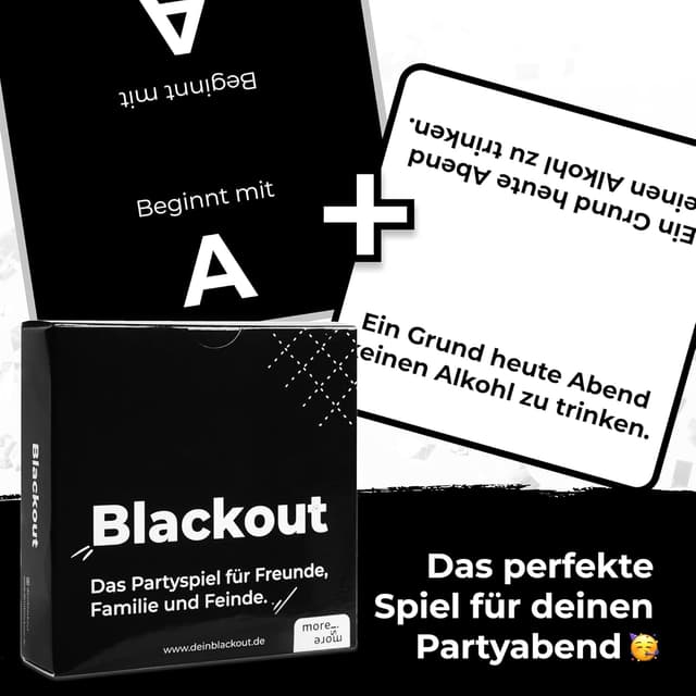 Thumbnail 5 de More is More Blackout Partyspiel 55 Karten 🎲