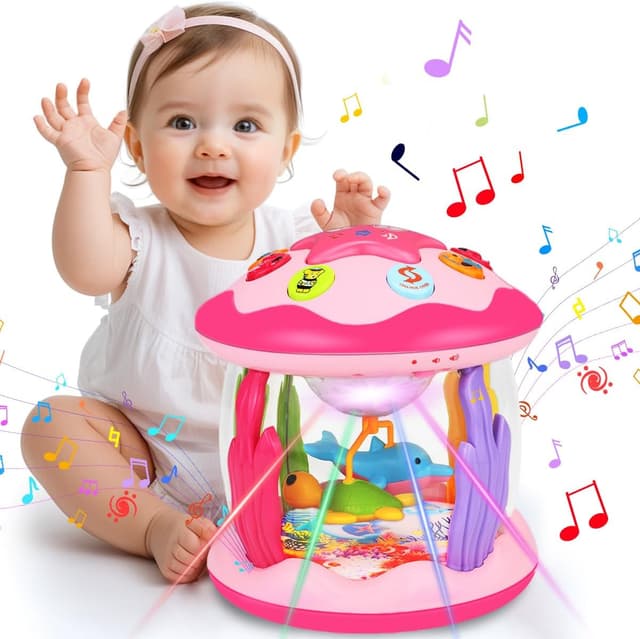 Detalle de Aboosam Baby Girl Ocean Light-Up Musical Toy 6.7in