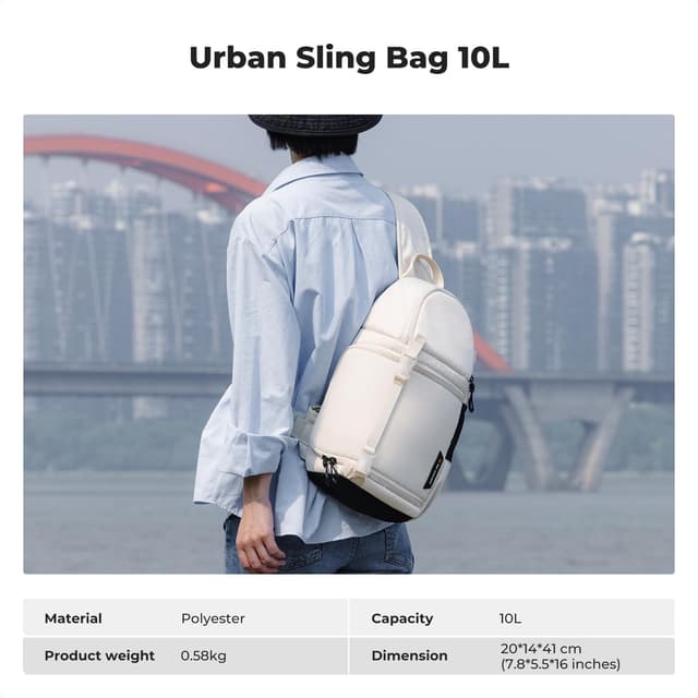 Thumbnail 6 de K&F CONCEPT Kamera-Umhängetasche wasserdicht mit seitlichem Zugriff – Fototasche für Reise & City