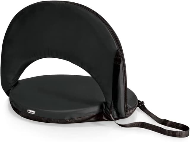 Detalle 2 de Picnic Time Black Green Bay Packers Oniva Stadium Seat with Adjustable Shoulder Strap