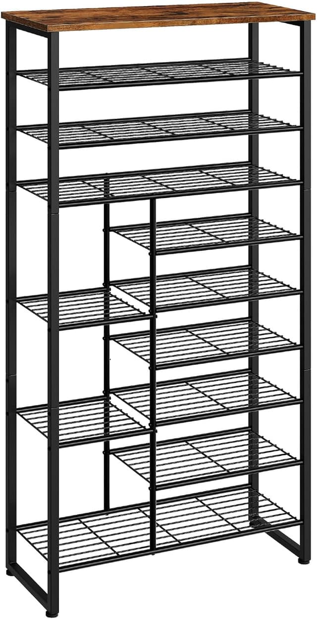 Detalle de HOOBRO porte-chaussures 10 niveaux 27-30 paires