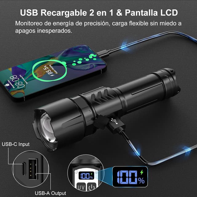 Thumbnail 4 de Shadowhawk S1929 linterna 1.000.000 lúmenes