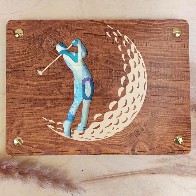 Detalle 1 de Geldgeschenk XL 20×15 cm aus Holz