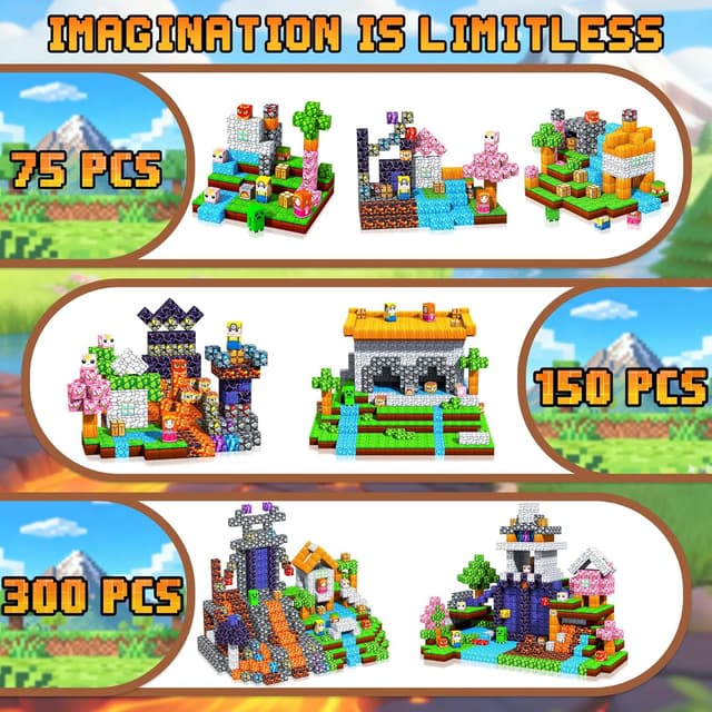 Thumbnail 5 de LUVTOY Costruzioni Magnetiche 108 pezzi 🧩