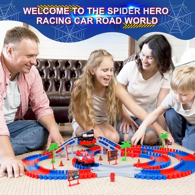 Detalle 2 de Spider Construction Race Track Set 212pcs