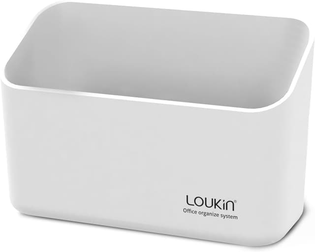 Detalle de Loukin Magnetic Marker Holder for Whiteboards, Fridges & Remote Controls (White)