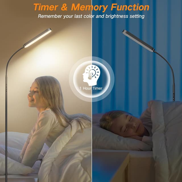 Detalle de OUTON LED Floor Lamp 15W 1500LM