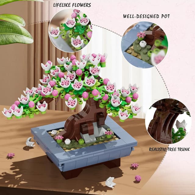 Thumbnail 2 de CUBIMANA Cherry Blossoms Bonsai Set