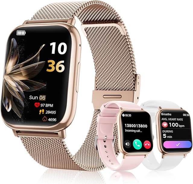 Imagen de Reloj Inteligente Mujer Rose Gold con Llamadas y Deporte en OfertitasTOP