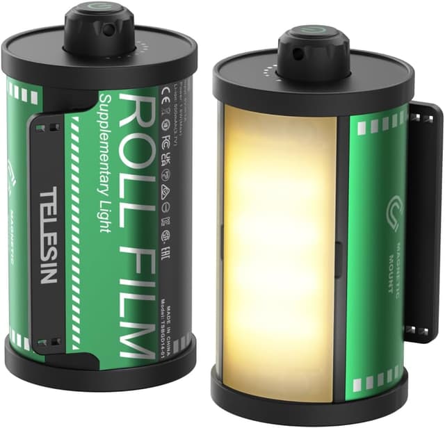 Detalle de TELESIN Magnetic Bi-Colour LED Video Light (Cold Shoe Mount) for DSLR & mirrorless