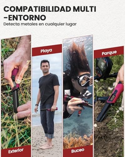 Thumbnail 7 de DR.ÖTEK Pinpointer detector de metales de mano IP68 con pantalla LCD y cancelación de interferencias