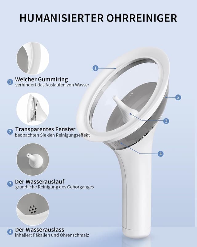 Thumbnail 5 de KAUGIC Elektrischer Ohrenschmalz-Entferner, wiederaufladbar