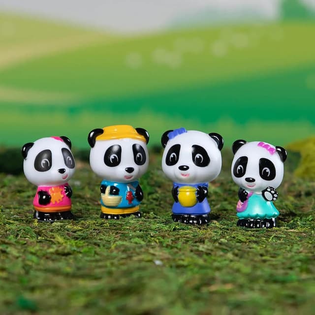 Detalle 2 de Klorofil Panda Family 4 personnages