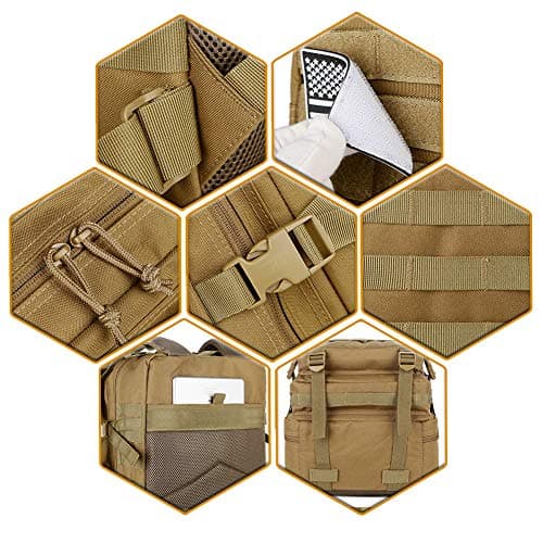 Detalle 2 de QT&QY Mochila Militar 45L