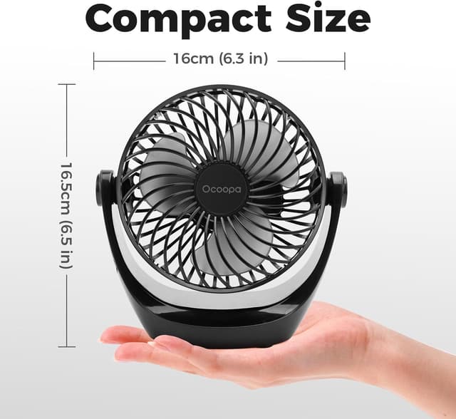 Thumbnail 5 de OCOOPA USB Desk Fan 360° rotatable, adjustable speed 🌀