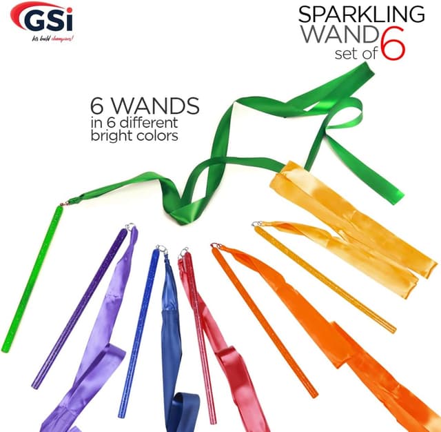 Thumbnail 3 de GSi Multicolor Sparkling Ribbon Wands 6-pack