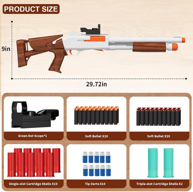Detalle de Toy Gun Models Foam Blasters 33-Inch