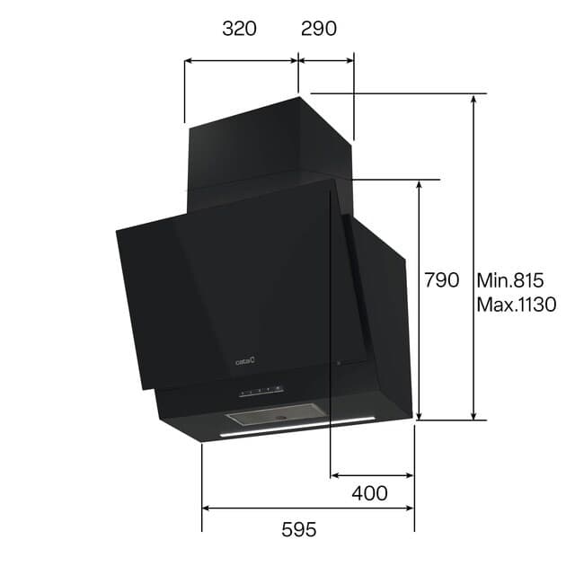 Thumbnail 3 de Cata THALASSA 600GBK campana 3 velocidades turbo