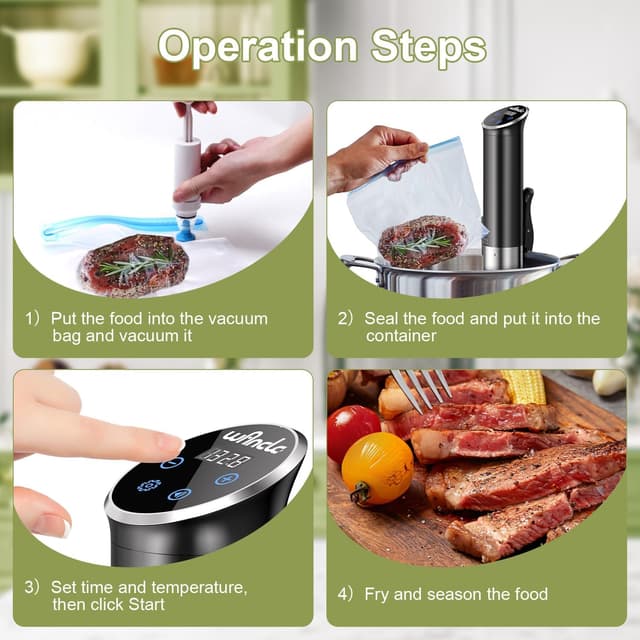 Thumbnail 6 de Wancle Roner 1100W Sous Vide — control ±0,1 °C