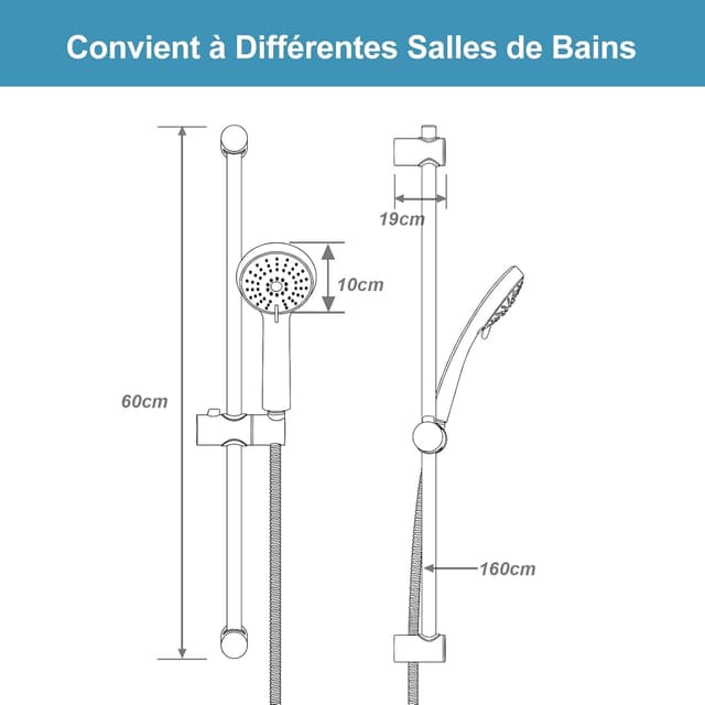 Thumbnail 1 de OFFO Colonne de Douche 60 cm