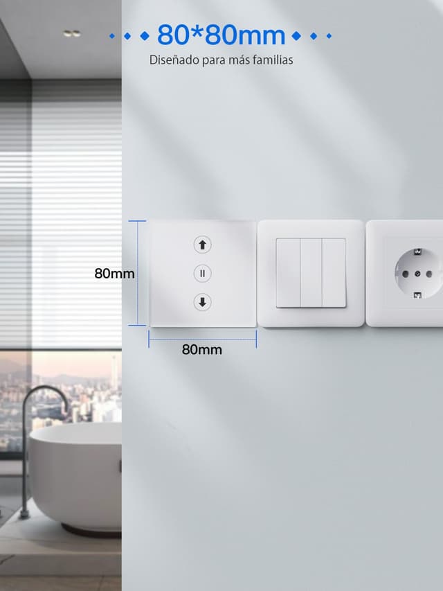 Thumbnail 3 de ALLEVOI Interruptor Inteligente Persiana 80 x 80 mm