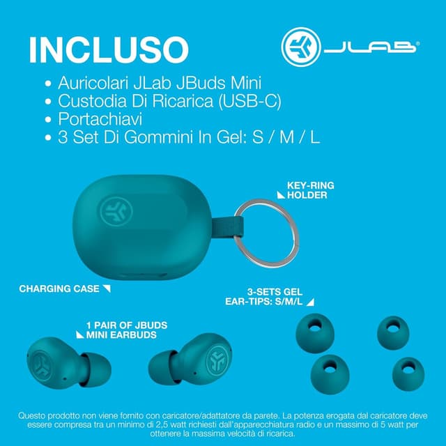 Thumbnail 6 de JLab JBuds Mini auricolari TWS Aqua 20 ore