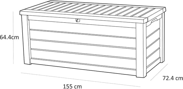 Detalle 2 de Keter Westwood Arcón exterior 570 L