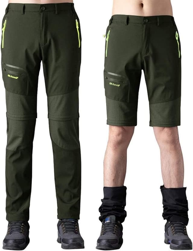 Detalle de SANMIO Pantaloni Trekking Uomo convertibili softshell con asciugatura veloce