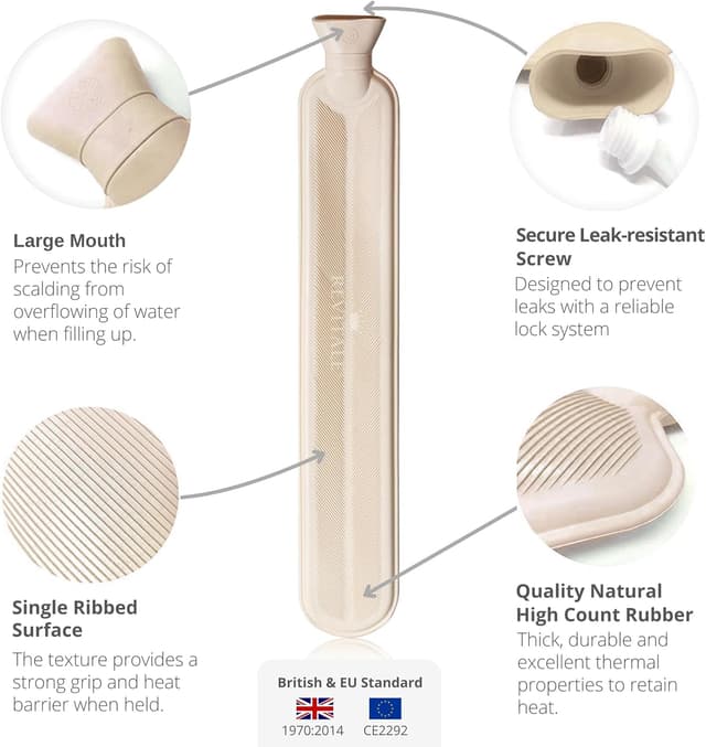 Thumbnail 2 de Revitale Extra Long Hot Water Bottle 2 Litre