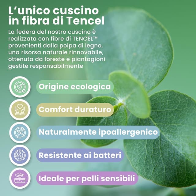 Thumbnail 3 de MIMUSELINA Cuscino Memory Foam 60x40x6 cm