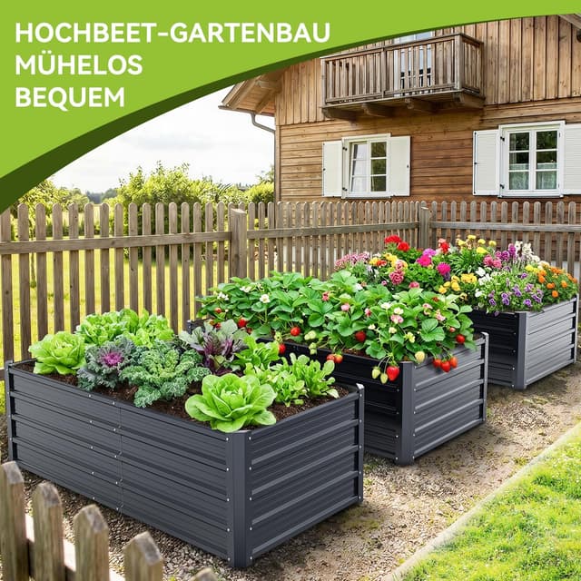 Thumbnail 6 de Ohuhu Hochbeet 180x90x60 cm Stahlblech