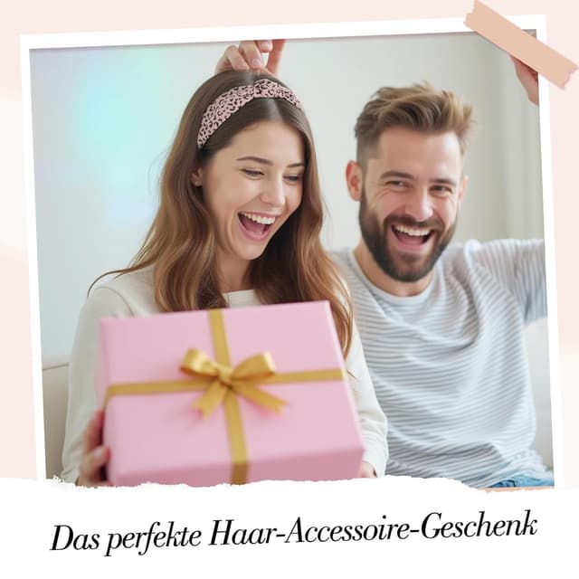 Thumbnail 5 de 6 StĂŒck Haarreifen Set Leopardenmuster 18 cm đ