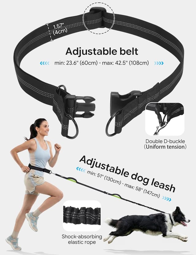 Detalle de Pecute 3 in 1 Hands-Free Dog Lead 130-147