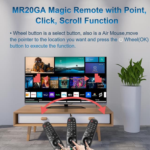 Detalle de LG MR19BA Replacement Smart Remote with Voice 1