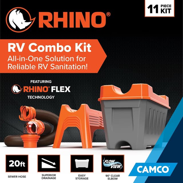 Thumbnail 5 de Camco Rhino Ultimate 20' RV Sewer Hose Kit 🚐