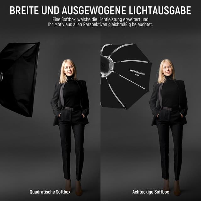 Detalle 1 de NEEWER Basics Achteckige Softbox 65 cm