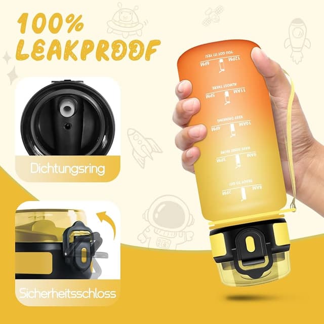 Detalle 2 de HoneyHolly Botella Agua 500 ml para niños colegio