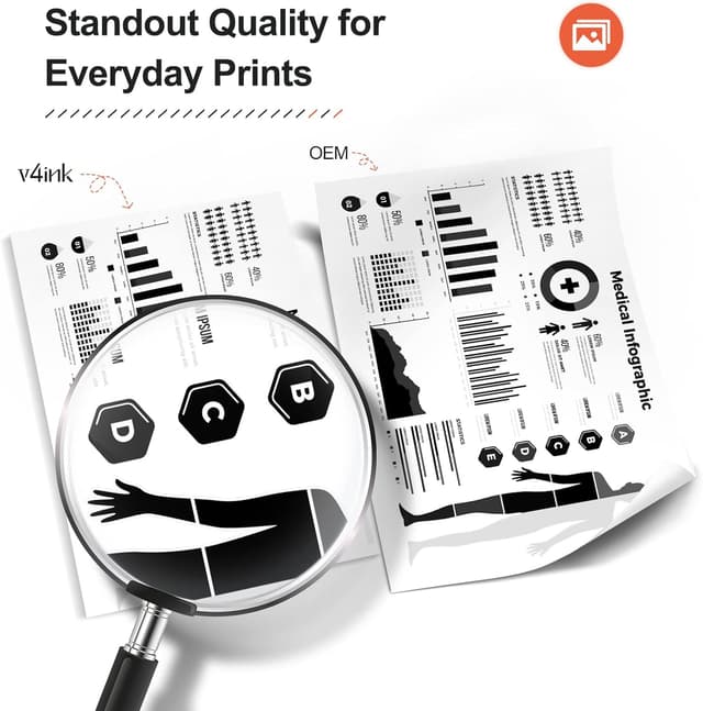 Detalle 2 de v4ink 1 Pack Noir Toners compatibles Brother TN241/TN245 pour imprimantes HL & MFC